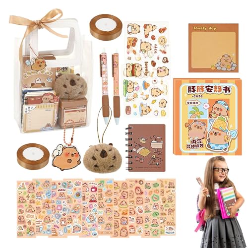 Papelerie Capybara, niedlich, stationär | Capybara-Bleistifte Haftnotizen Schreibwaren – Tieraufkleber, Schulnotizblock, Lernzubehör für Schüler, Schulzubehör für Papelerie Capybara, niedlich, stationär | Capybara-Bleistifte Haftnotizen Schreibwaren – Tieraufkleber, Schulnotizblock, Lernzubehör für Schüler, Schulzubehör für von Générique