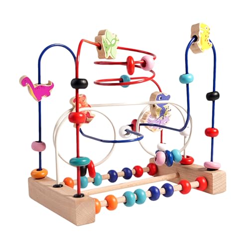 Perlen-Labyrinth-Spielzeug, Perlen-Labyrinth-Spielzeug für | Bunte Abacus Russische Berge mit Dinosaurier-Grafiken | Spielzeug mit Abakusperlen | Feinmotorikspielzeug Perlen-Labyrinth-Spielzeug, Perlen-Labyrinth-Spielzeug für | Bunte Abacus Russische Berge mit Dinosaurier-Grafiken | Spielzeug mit Abakusperlen | Feinmotorikspielzeug von Générique