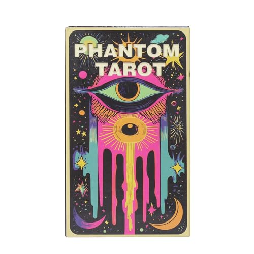 Phantom Tarots Cards, Creative Dark Tarot Deck with Meanings, Classic Fortune Telling Tarot Card, Versatile Playing Card for Family Gatherings and Spiritual Insight Phantom Tarots Cards, Creative Dark Tarot Deck with Meanings, Classic Fortune Telling Tarot Card, Versatile Playing Card for Family Gatherings and Spiritual Insight von Générique
