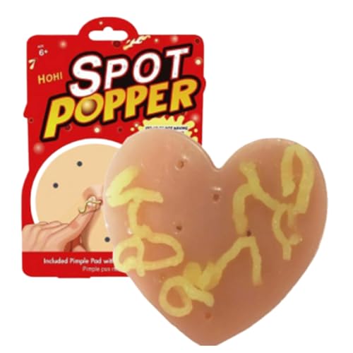 Pimple Pop-Toy, Squeeze Toy, Sensory Squeezing Tool Heart Shape, Tragbares Pinching Fidget Artifact, kleines Stress-Spielzeug für Kinder, Erwachsene, Heimdekoration, 3,54 x 3,15 x 0,79 Zoll von Générique