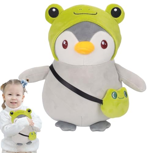 Pinguin-Plüschtiere – Ein weiches und verwandtes Plüschtier, das Ihren Schreibtisch oder Ihr Nachttisch schmücken wird | Beliebt als Plüschtier-Innenausstattung, kompakte und praktische Pinguin-Kissen von Générique