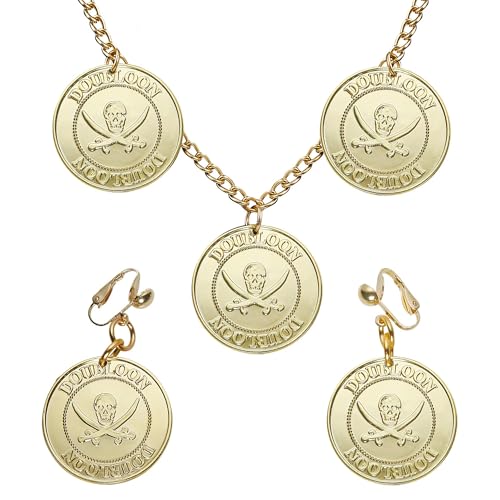 W WIDMANN MILANO Party Fashion 1883P - Schmuckset Pirat, Kette, Ohrringe, Halsschmuck, Pirat, Seeräuber, Karneval, Mottoparty W WIDMANN MILANO Party Fashion 1883P - Schmuckset Pirat, Kette, Ohrringe, Halsschmuck, Pirat, Seeräuber, Karneval, Mottoparty von W WIDMANN MILANO Party Fashion