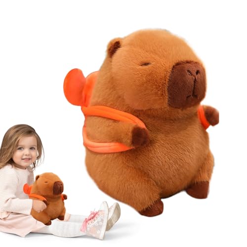 Plüsch Capybara, Capybara Animal Stoffed – weiches Tier – Capybara Toys Sweet Pillow Sweet With Amovable Baglepack Girlfarm Capybara gefüllt, Capybara Plüsch – Umarmen Sie das weiche dekorative von Générique