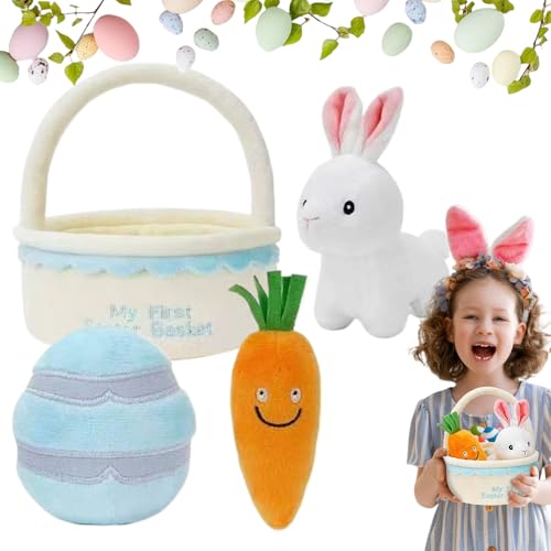 Plüsch-Easter Basketball-Boy, Osterkörbe für Ostern, Plüsch-Spielkorb, gefüllt mit Tierfüllungen, Transporttaschen, Karotten, Eier, - Geschenk für die Kleinen, g Plüsch-Easter Basketball-Boy, Osterkörbe für Ostern, Plüsch-Spielkorb, gefüllt mit Tierfüllungen, Transporttaschen, Karotten, Eier, - Geschenk für die Kleinen, g von Générique
