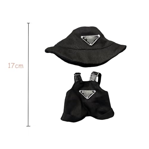 Plüsch-Kleidung, Zubehör, DIY, niedlich, Mini-Plüschpuppe, Kleidung, Overall mit verstellbaren Trägern, geeignet für 17 cm große Puppen, für Kindergeschenke Plüsch-Kleidung, Zubehör, DIY, niedlich, Mini-Plüschpuppe, Kleidung, Overall mit verstellbaren Trägern, geeignet für 17 cm große Puppen, für Kindergeschenke von Générique