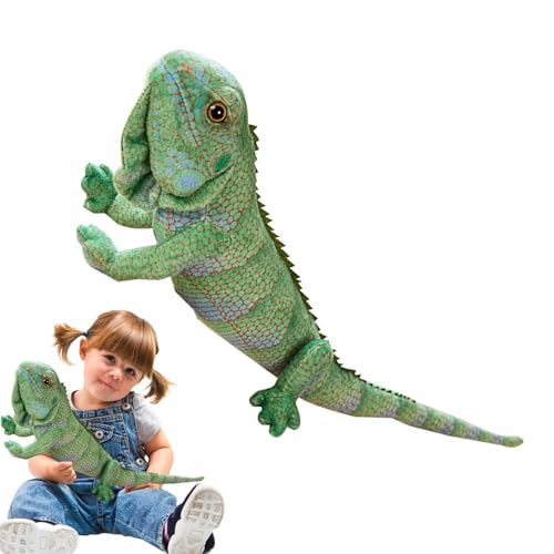 Plüschfigur aus – Plüschkissen aus Iguane, Reptilien-Tierkissen | Weiches Cartoon-Spielzeug, realistischer Kuschelfreund für Babysofa von Générique
