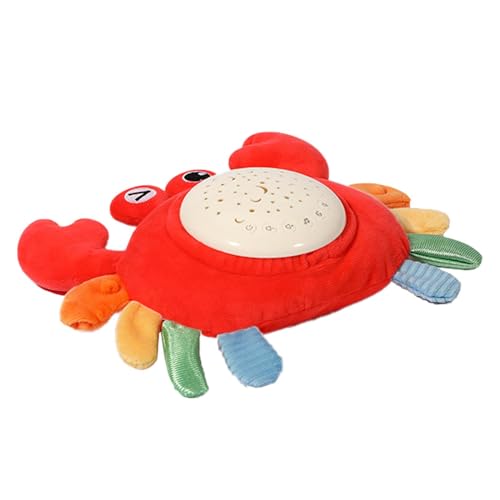 Plüschkrabben mit Musik – Plüschkrabbe mit Sternenprojektion mit weicher Luft | Plüschkrabbe mit einem Riemen, verstellbare Krabbe zum Kuscheln, bequeme Krabbe für Kinder Plüschkrabben mit Musik – Plüschkrabbe mit Sternenprojektion mit weicher Luft | Plüschkrabbe mit einem Riemen, verstellbare Krabbe zum Kuscheln, bequeme Krabbe für Kinder von Générique
