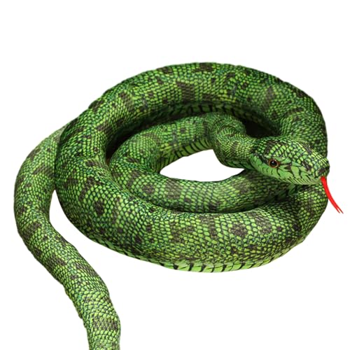 Plüschschlange – Riesenschlange Plüschtier 110 cm, realistisches Boa Constrictor Plüschtier | Plüschkissen, Halloween-Geschenke für Halloween, einzigartige Schlange für Partydekoration Plüschschlange – Riesenschlange Plüschtier 110 cm, realistisches Boa Constrictor Plüschtier | Plüschkissen, Halloween-Geschenke für Halloween, einzigartige Schlange für Partydekoration von Générique