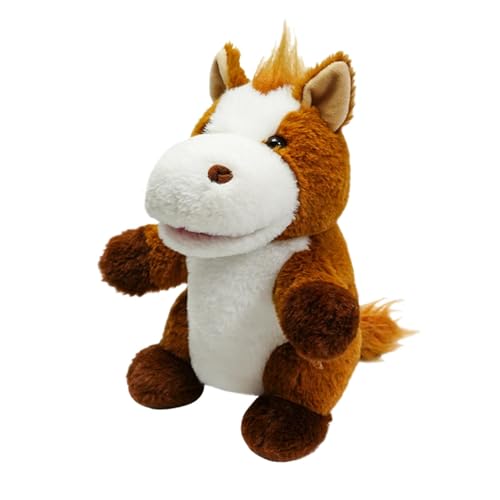 Plüschtier-Handpuppen | 24 cm (9,84 Zoll) Lovely Plush Tier Finger Welpen – Early Education Poultry Finger Puppets, School Performance Finger von Générique