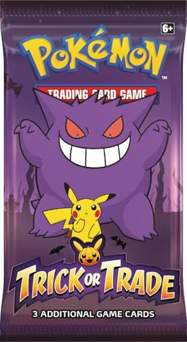 Pokemon Card Game Booster "Trick Or Trade 2022" | Offizielle englische Edition, 3 Karten pro Booster, versiegelt & geschützt (5) von Générique