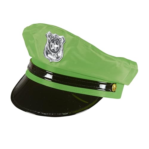 Widmann 01090 - Polizei Mütze, Neon Gelb, Cop, Polizist, Hut, Kopfschmuck, Accessoire, Karneval, Mottoparty Widmann 01090 - Polizei Mütze, Neon Gelb, Cop, Polizist, Hut, Kopfschmuck, Accessoire, Karneval, Mottoparty von W WIDMANN MILANO Party Fashion