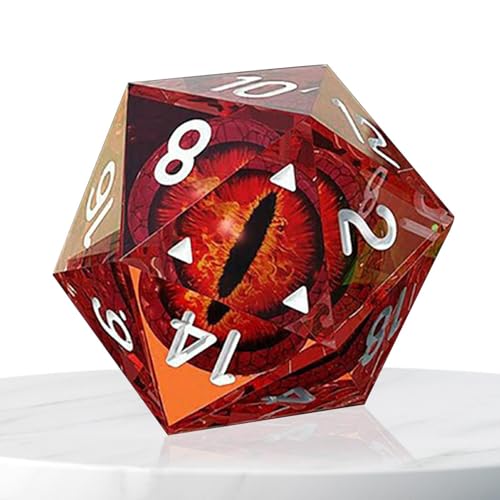 Polyedrisches Würfel-Set – Augapfel Harzdice, Käsemodell | Buntes doppelseitiges RPG-Pack für Abenteuer auf dem Tisch, Fantasy-Campions, Familienspiel Polyedrisches Würfel-Set – Augapfel Harzdice, Käsemodell | Buntes doppelseitiges RPG-Pack für Abenteuer auf dem Tisch, Fantasy-Campions, Familienspiel von Générique