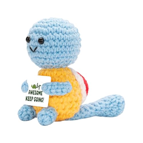 Positive Häkeltiere | motivierende herzerwärmende Puppe – Niedliche gehäkelte Schildkröte motivierend für Lehrer, Freunde und Erwachsene – Büro- und Innendekoration Positive Häkeltiere | motivierende herzerwärmende Puppe – Niedliche gehäkelte Schildkröte motivierend für Lehrer, Freunde und Erwachsene – Büro- und Innendekoration von Générique