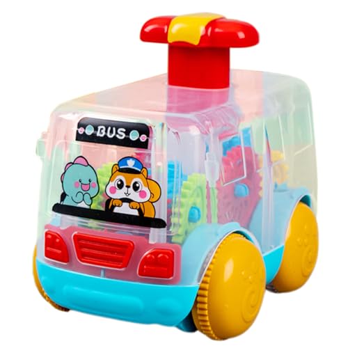 Press and Go Auto – Spielzeug mit Zahnrädern, transparent und niedlich, interaktiv, multifunktional, für frühe Entwicklung, tragbares Spielzeug Press and Go für Spielaktivitäten von Générique