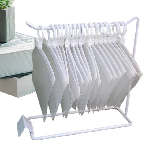 Puppen-Kleiderständer, Puppenhalter, Organizer, 20,4 x 6,5 x 7,87 cm, Sturdy Design, Mini-Kleidungsdisplay für kleine Kleider, Coats und Shirts, Rollenspielzubehör von Générique