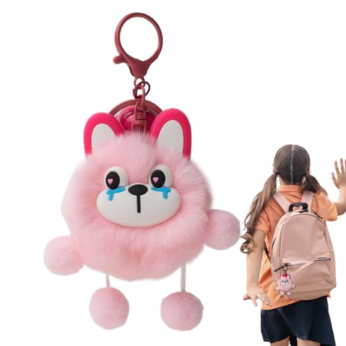 Puppenanhänger aus Plüsch – Schlüsselanhänger aus Plüsch, Puppentier | Plüschspielzeug, Anhänger für weiche Spielzeugtasche, niedlicher Plüsch-Schlüsselanhänger, leuchtende Farben, Schlüsselanhänger von Générique