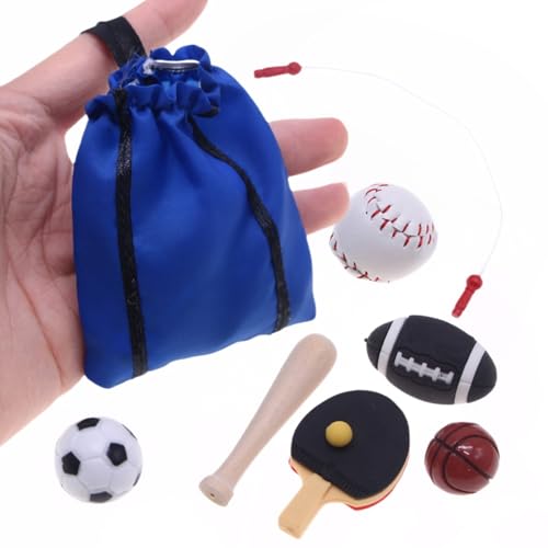 Puppenhaus Set Miniatur Sport | Miniatur Sportfigur für Puppenhaus – Lernspielzeug Rollenspiele für Mädchen von Générique
