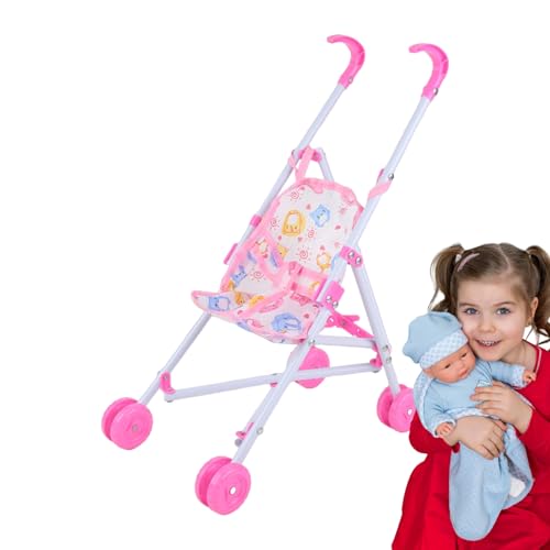 Puppenwagen, Kinderwagen, Puppenspielzeug für Mädchen – realistisches Kinderwagenspielzeug für Babys – Spielzubehör für und Mädchen, mit T-förmigem Gürtel Puppenwagen, Kinderwagen, Puppenspielzeug für Mädchen – realistisches Kinderwagenspielzeug für Babys – Spielzubehör für und Mädchen, mit T-förmigem Gürtel von Générique