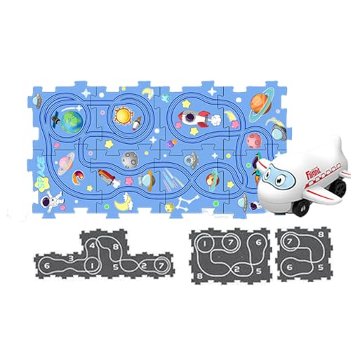 Puzzle Track Toys – Lernauto-Set, Rennstrecken, kreatives Spielspiel für Vorschulalter ab 3 Jahren | Auto-Track-Set mit Federn zum Apr von Générique
