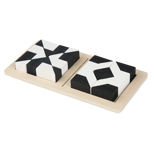 Puzzleblöcke in Schwarz und Weiß – Toddler Lernen | Lernpuzzleblöcke für und Mädchen, Spielzeug für die Vorschulentwicklung, lustiges und ansprechendes Geschenk für mehr als 3 Jahre von Générique