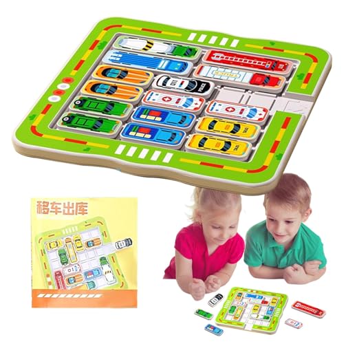 Puzzlebrett für Autos – Lernaktivitäten im Vorschulalter – Aussteigen aus der Garage Fine Motor Skills Toys Sensory Toys zum Denken an die Ausbildung von Générique