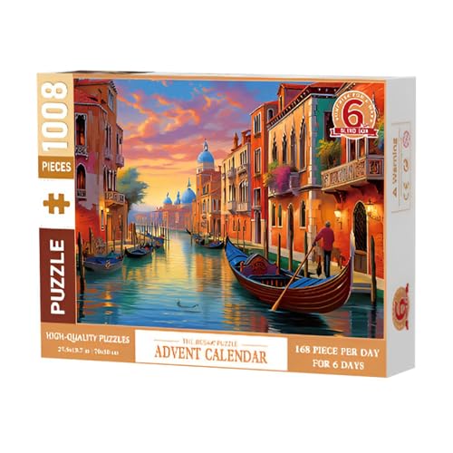 Puzzles des Weihnachtskalenders, Weihnachtspuzzle des Adventskalenders 2024, 1008 Teile, 6 lustige Urlaubspuzzle, Weihnachts-Countdown-Kalender, Weihnachts-Countdown-Kalender Puzzles des Weihnachtskalenders, Weihnachtspuzzle des Adventskalenders 2024, 1008 Teile, 6 lustige Urlaubspuzzle, Weihnachts-Countdown-Kalender, Weihnachts-Countdown-Kalender von Générique