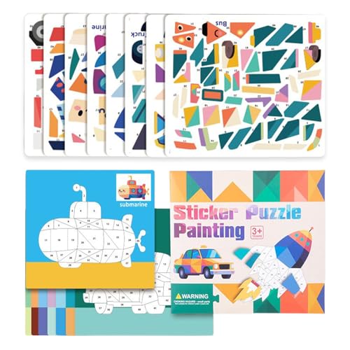 Puzzles selbstklebend – 3D-Puzzle-Aufkleber, Lernspiel, Feinmotorik, Gehirnspiele, Lernspielzeug, Feinmotorik, Kindergarten Puzzles selbstklebend – 3D-Puzzle-Aufkleber, Lernspiel, Feinmotorik, Gehirnspiele, Lernspielzeug, Feinmotorik, Kindergarten von Générique