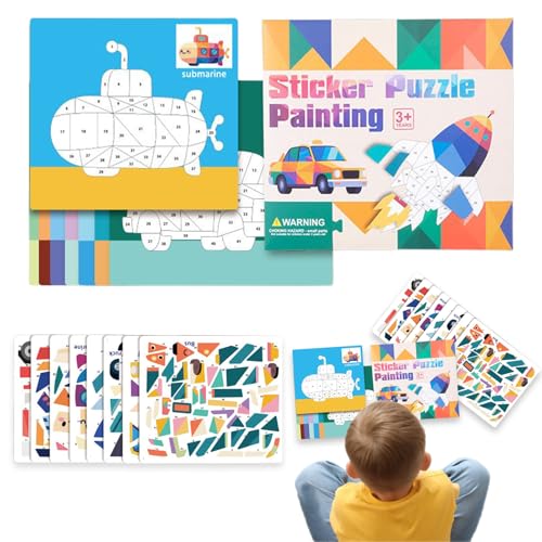 Puzzles selbstklebend | Kunst Aufkleber Lerntiere Cartoon 3D – Gehirnspiele Lernfahrzeuge Tiere Motorik Feinmotorik Geschenk Geburtstag Mädchen Puzzles selbstklebend | Kunst Aufkleber Lerntiere Cartoon 3D – Gehirnspiele Lernfahrzeuge Tiere Motorik Feinmotorik Geschenk Geburtstag Mädchen von Générique
