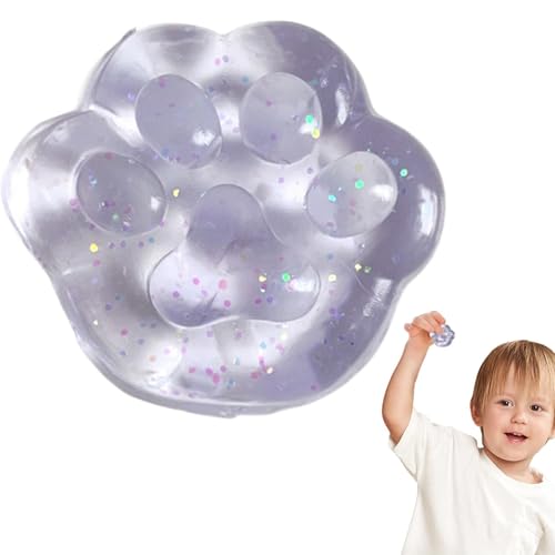 Quetschspielzeug für Erwachsene, Katzenpfotensimulation, Quetschspielzeug aus Silikon für Mädchen, Kleinkinder, Teenager von Générique