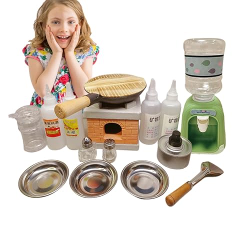 Real Mini Cook-Set – Kleines Pretend Play Kitchen Tools, Lernspielzeug Spielset, Frying Pot, Mini Stove Burner, Real Food Vorbereitung, kreative Utensilien-Ausrüstung | praktisch für den Spaß Real Mini Cook-Set – Kleines Pretend Play Kitchen Tools, Lernspielzeug Spielset, Frying Pot, Mini Stove Burner, Real Food Vorbereitung, kreative Utensilien-Ausrüstung | praktisch für den Spaß von Générique