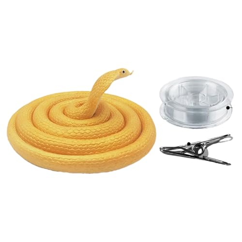 Realistischer Schlangen- , Schlangenstreich mit Schnurclip – Schlange auf einem Seil, das Menschen verfolgt, Cobra Scherzspielzeug, lustige Streiche von 3,9 Fuß für Erwachsene, necken Freunde und Realistischer Schlangen- , Schlangenstreich mit Schnurclip – Schlange auf einem Seil, das Menschen verfolgt, Cobra Scherzspielzeug, lustige Streiche von 3,9 Fuß für Erwachsene, necken Freunde und von Générique