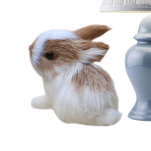 Realistisches Kaninchen – realistische aus Plüsch Miniaturen – kleine Tiere, Plüsch, , für Ostern, Babyparty, Feengarten, Büro, Nachttisch, , Kamin, TV-Schrank Realistisches Kaninchen – realistische aus Plüsch Miniaturen – kleine Tiere, Plüsch, , für Ostern, Babyparty, Feengarten, Büro, Nachttisch, , Kamin, TV-Schrank von Générique