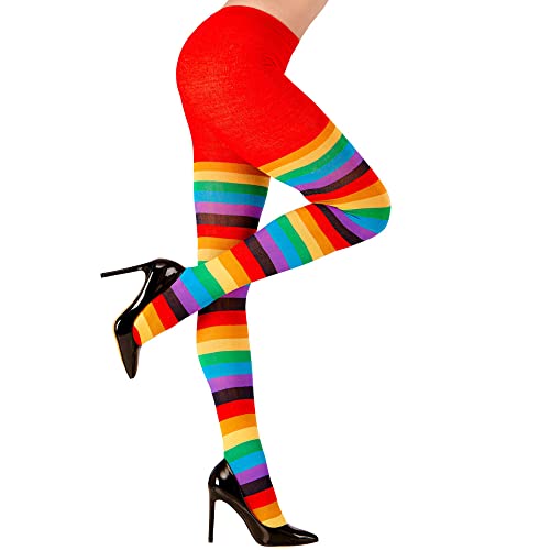 WIDMANN MILANO PARTY FASHION - Strumpfhose, Regenbogen, 75 DEN, Accessoire für Faschingskostüme von WIDMANN MILANO PARTY FASHION