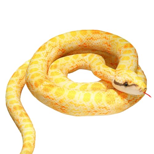 Riesige Schlange Plüschtier – realistisches Boa Constrictor Plüschtier Schlange 110 cm | Plüschkissen für Halloween, Schlange Spielzeug, originelle Partygeschenke, Halloween-Dekoration Riesige Schlange Plüschtier – realistisches Boa Constrictor Plüschtier Schlange 110 cm | Plüschkissen für Halloween, Schlange Spielzeug, originelle Partygeschenke, Halloween-Dekoration von Générique