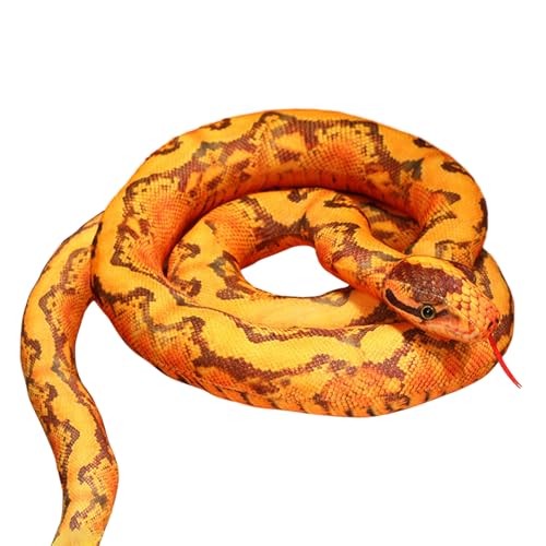 Riesige Schlange Plüschtier – realistisches Boa Constrictor Plüschtier Schlange 110 cm | Plüschkissen für Halloween, Schlange Spielzeug, originelle Partygeschenke, Halloween-Dekoration Riesige Schlange Plüschtier – realistisches Boa Constrictor Plüschtier Schlange 110 cm | Plüschkissen für Halloween, Schlange Spielzeug, originelle Partygeschenke, Halloween-Dekoration von Générique