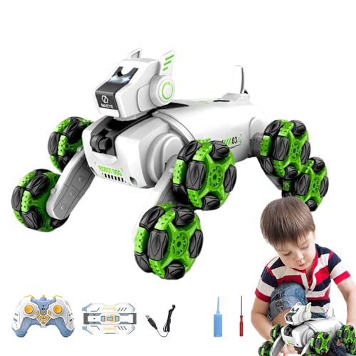 Roboterhunde für Roboterhunde – Dogons Roboter ferngesteuert 8 WD, elektronische Haustiere, RC Auto-Spielzeug, Robotertiere, elektrischer Kletterwelpe für Erwachsene und Erwachsene von Générique