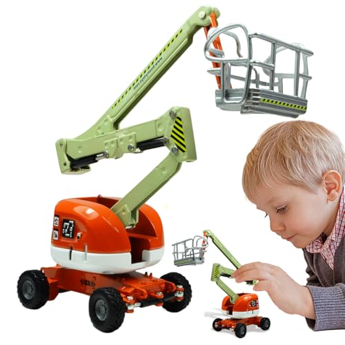 Robuster Kran-LKW – Baufahrzeug, Miniatur-Aufzug | Baustellenkran, Kranmodell, robuste Konstruktion, Teile aus Legierung, kleine Leiter, Werkzeug von Générique