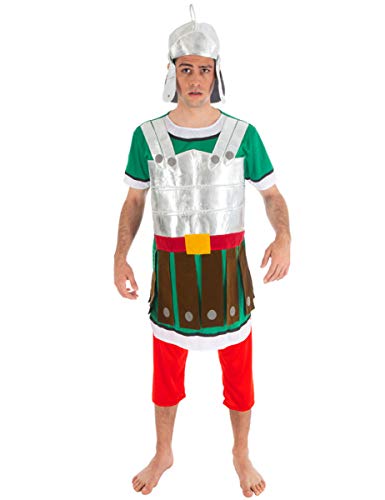 Vegaoo Römischer Krieger Asterix und Obelix Gallier rot-grün-weiss - Bunt von Vegaoo