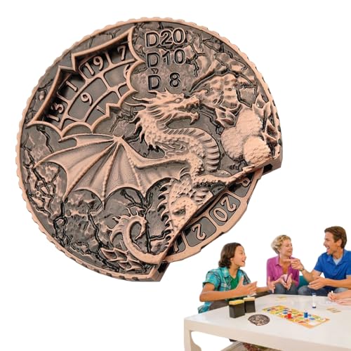 Rollenspielwürfel, Metallwürfel-Sets, -1-Zappel Deko-Würfel, Cooles Spinner Rollenspiel, Partyzubehör für Geburtstage und öffentliche Feiertage Rollenspielwürfel, Metallwürfel-Sets, -1-Zappel Deko-Würfel, Cooles Spinner Rollenspiel, Partyzubehör für Geburtstage und öffentliche Feiertage von Générique