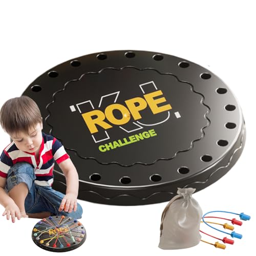 Rope Game Puzzle, buntes Twisted Sorting Toy, 9,25 x 9,25 x 0,87 Zoll, Brain Teaser Challenge, Fine Motor Skill Development for Kids Ages 3+ and Learning, mehrfarbig Rope Game Puzzle, buntes Twisted Sorting Toy, 9,25 x 9,25 x 0,87 Zoll, Brain Teaser Challenge, Fine Motor Skill Development for Kids Ages 3+ and Learning, mehrfarbig von Générique