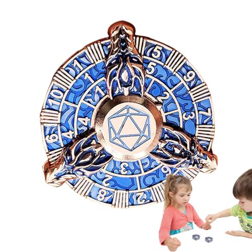 Roulette-Würfel, einzigartige Spielwürfel, coole Drachenwürfel, Fidget, Spinner, Rollenspielzeug, Metallwürfel, Zubehör für Tischspielzeuge von Générique