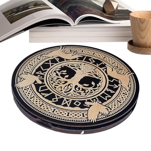 Runenspiel aus Holz, Ritualrunen – tragbares Dekorationswerkzeug aus Holz mit Magnetbox für Anfänger, Männer, Paganismus, Meditation und Wahrsagspraktiken Runenspiel aus Holz, Ritualrunen – tragbares Dekorationswerkzeug aus Holz mit Magnetbox für Anfänger, Männer, Paganismus, Meditation und Wahrsagspraktiken von Générique