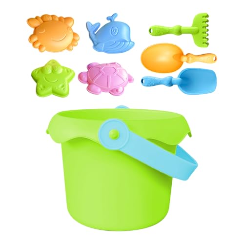 Sandspielzeug für Sand- und Strandspielzeug | Leichtes Sandspielzeug-Set für - und Sandspiel | Schlossbau-Set mit Formen, Eimer und Schaufeln | Outdoor-Spielzeug von Générique