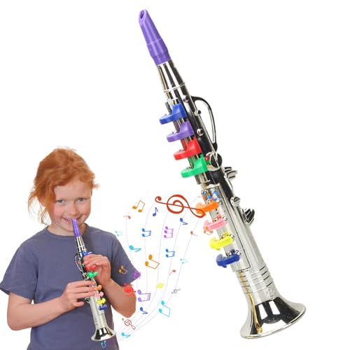 Saxophon Spielzeug, Kinder Musical Instrument, 3,15 x 3,35 x 14,96 Zoll, Lernspielzeug, Beginner Friendly Sound Training für Kinder Early Music Learning, mehrfarbig von Générique