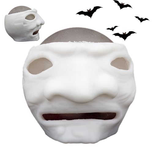 Schädel zum Drücken gegen Stress, Schädel zum Drücken | Weiches und dehnbares Halloween-Spielzeug mit Blut und Maden – Knetspielzeug, sensorisches Spielzeug, Anti-Stress-Spielzeug für Erwachsene Schädel zum Drücken gegen Stress, Schädel zum Drücken | Weiches und dehnbares Halloween-Spielzeug mit Blut und Maden – Knetspielzeug, sensorisches Spielzeug, Anti-Stress-Spielzeug für Erwachsene von Générique