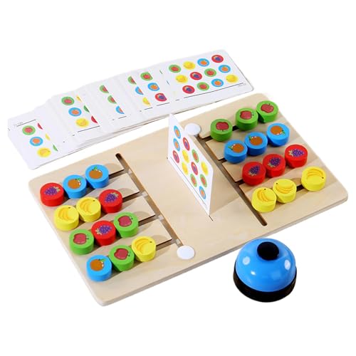 Schiebepuzzle aus Holz – Holzpuzzle für | Schiebepuzzle | Tragbares Obstpuzzle | farbenfrohes Lernspielzeug, lustige Assoziationsspiele für Geburtstagsfeiern von Générique