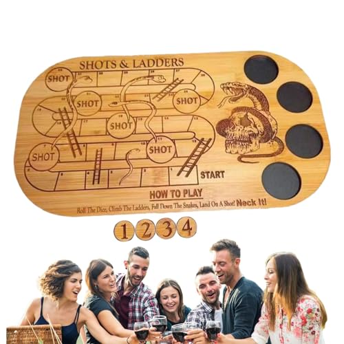 Schlange und Leiter, Gesellschaftsspiel mit Kanälen und Leitern | Tischspiele, Schießleiter, Gesellschaftsspiel Schlangen und Leitern für Geburtstag, Hochzeit, 38 x 19 cm Schlange und Leiter, Gesellschaftsspiel mit Kanälen und Leitern | Tischspiele, Schießleiter, Gesellschaftsspiel Schlangen und Leitern für Geburtstag, Hochzeit, 38 x 19 cm von Générique