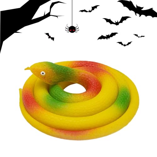 Schlangen Spielzeug | Simulationsschlange 31,5 Zoll, lustiges Spielzeug für den Innen- und Außenbereich, für Halloween-Aprilfisch, Gags und gruseliges Zubehör von Générique