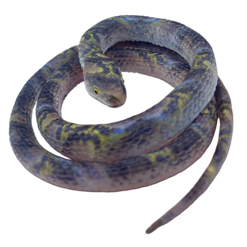 Schlangendekoration aus Gummi – realistische Spielzeug-Schlange, Halloween-Sprache | 70 cm falsche Schlange, um Vögel fernzuhalten, realistische Hofdekoration für Garten, Bräutigam-Zubehör Schlangendekoration aus Gummi – realistische Spielzeug-Schlange, Halloween-Sprache | 70 cm falsche Schlange, um Vögel fernzuhalten, realistische Hofdekoration für Garten, Bräutigam-Zubehör von Générique