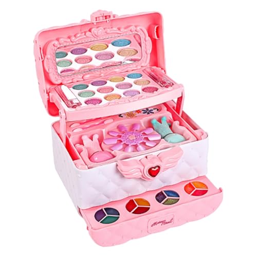 Schminkbox für – Echte Kosmetik-Spielset für Mädchen, Prinzessinnen-Make-up-Set | Anziehkosmetisches Spielzeug geeignet für diejenigen, die Kreativität und Fai anregen Schminkbox für – Echte Kosmetik-Spielset für Mädchen, Prinzessinnen-Make-up-Set | Anziehkosmetisches Spielzeug geeignet für diejenigen, die Kreativität und Fai anregen von Générique
